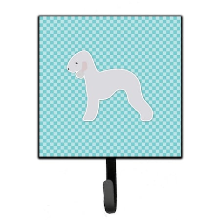 Micasa Bedlington Terrier Checkerboard Blue Leash or Key Holder MI230119